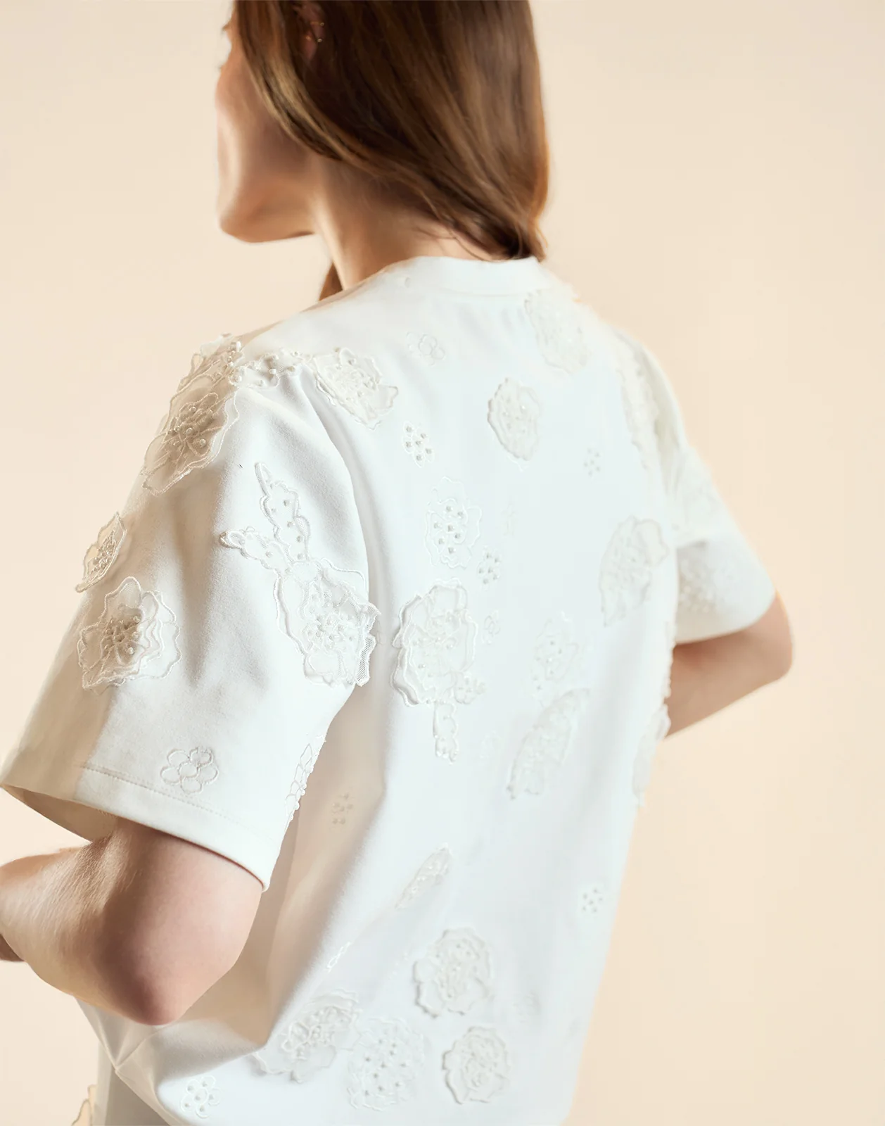 Embroidered Floral Applique Top - Image 5