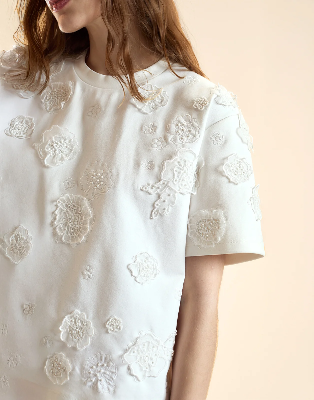 Embroidered Floral Applique Top - Image 6