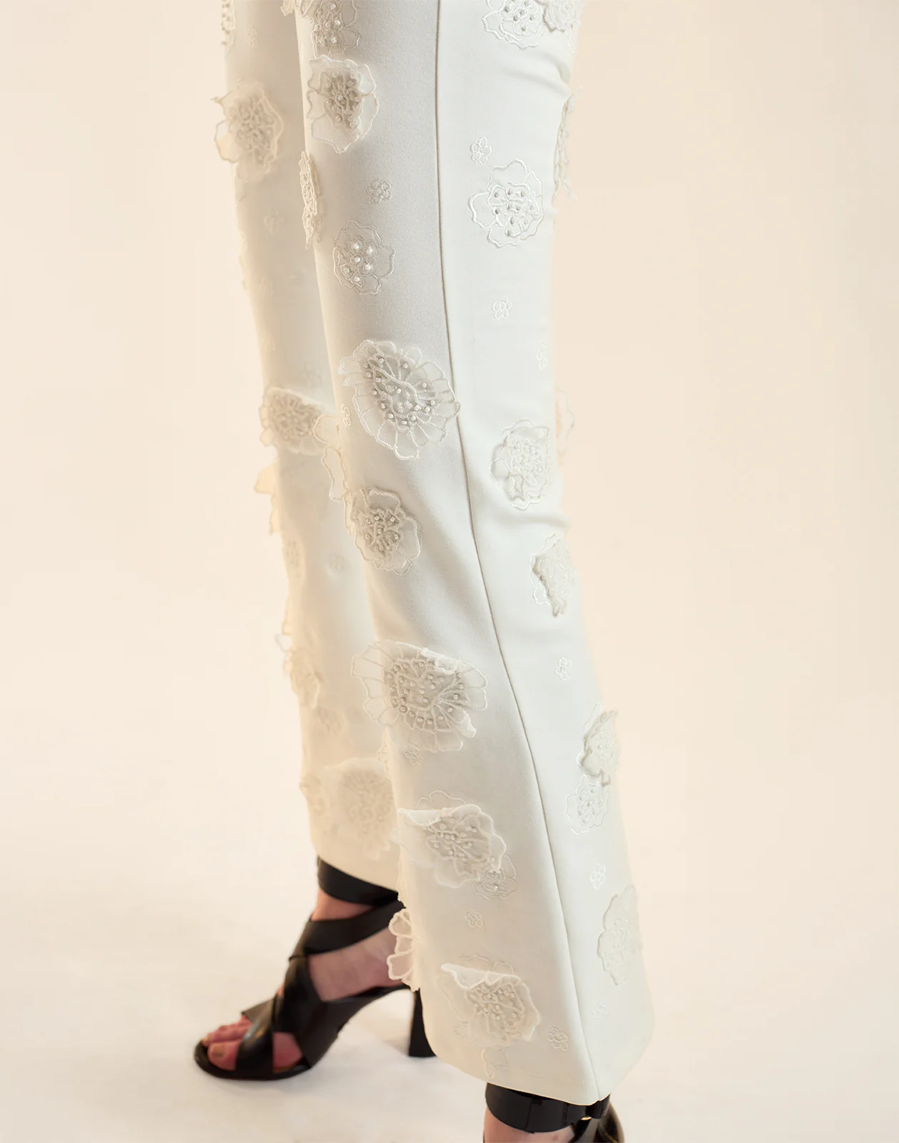 Embroidered Floral Applique Pant - Image 6