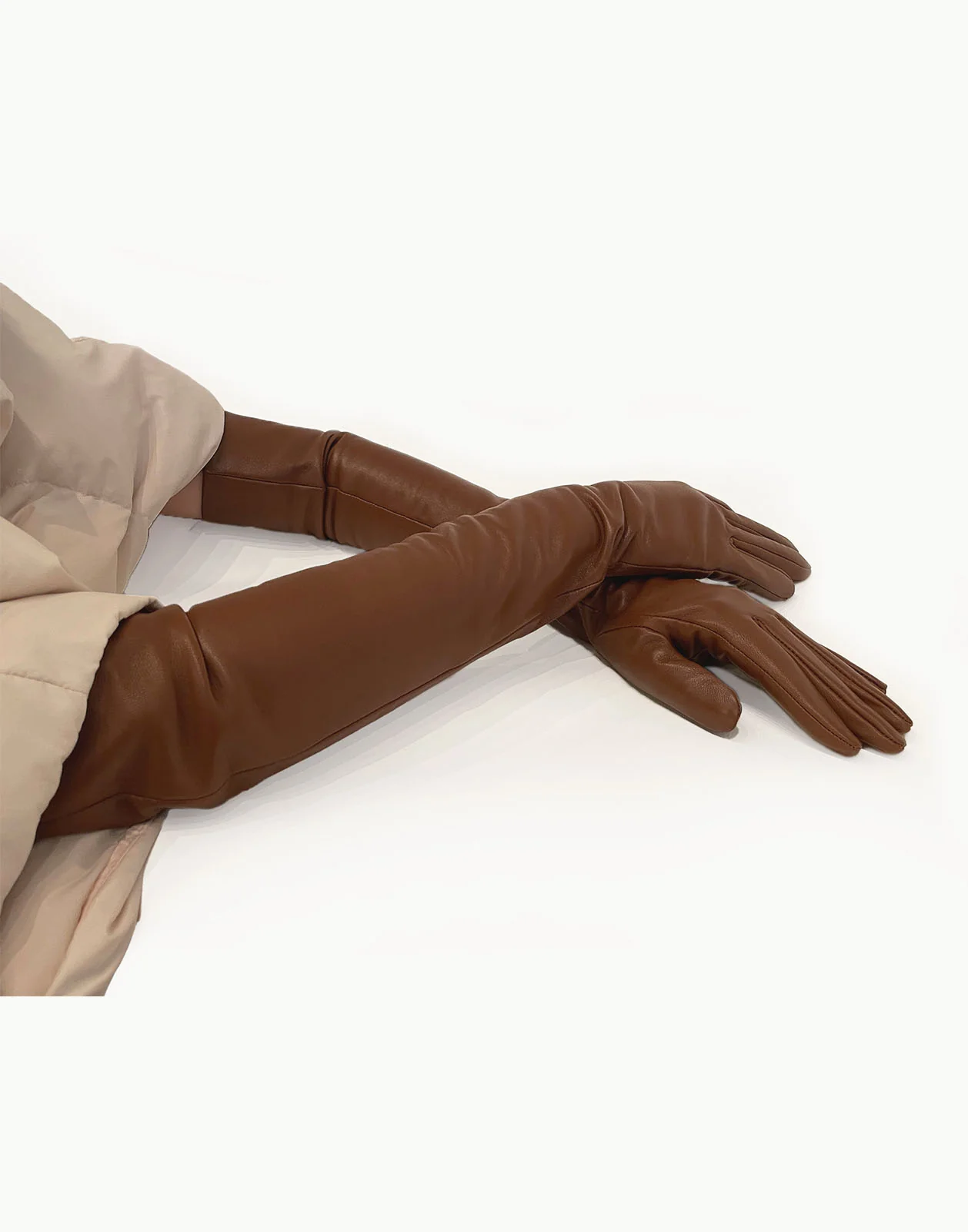 Bea Long Leather Gloves - Image 3