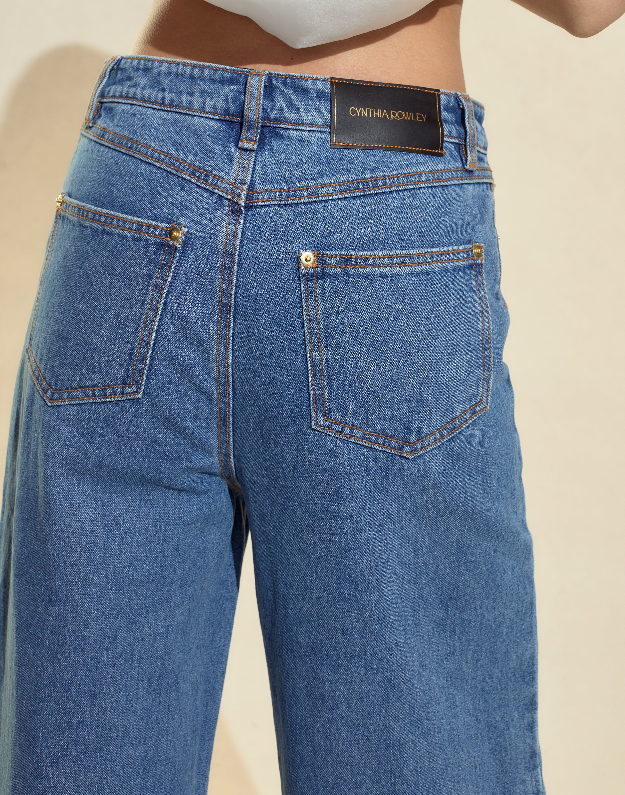 Embroidered Wide-leg Jean - Image 4