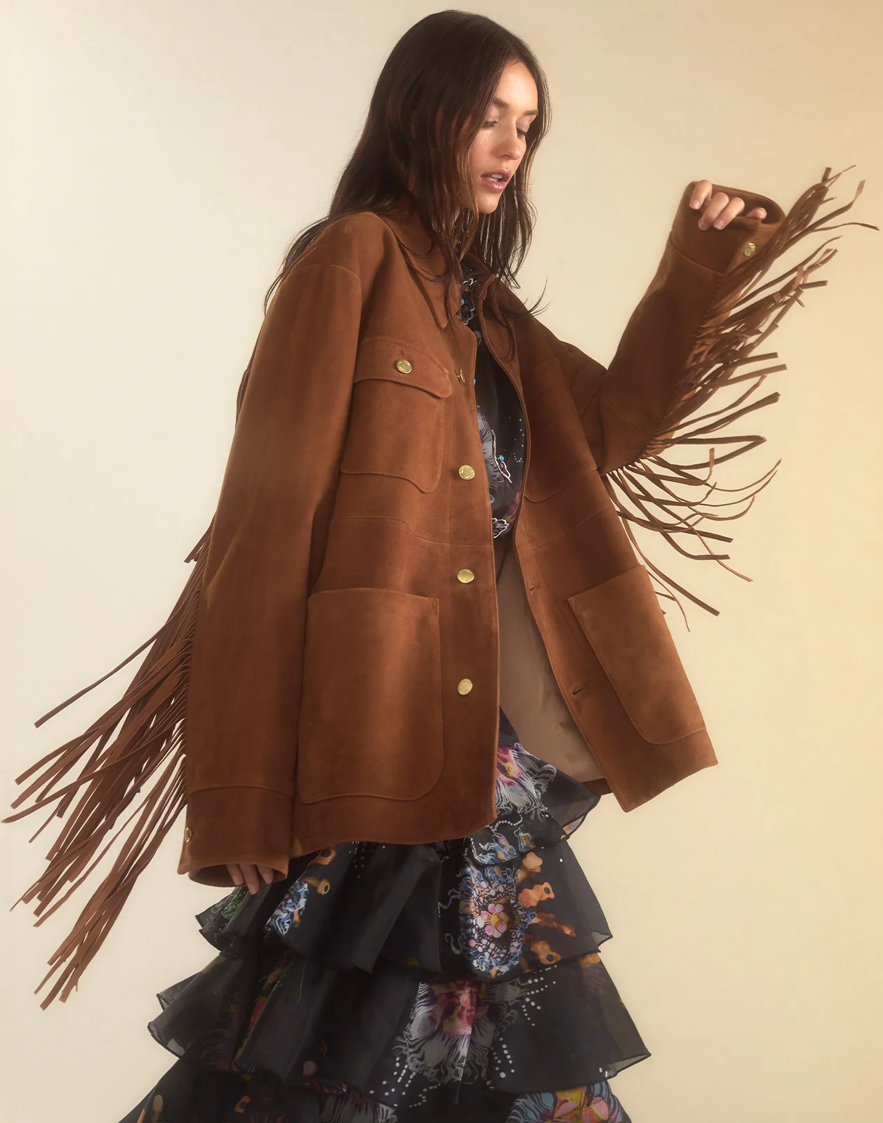 Westward Fringe Suede Jacket - Image 4