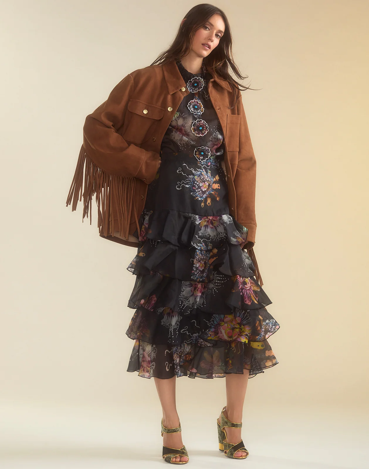 Westward Fringe Suede Jacket - Image 6