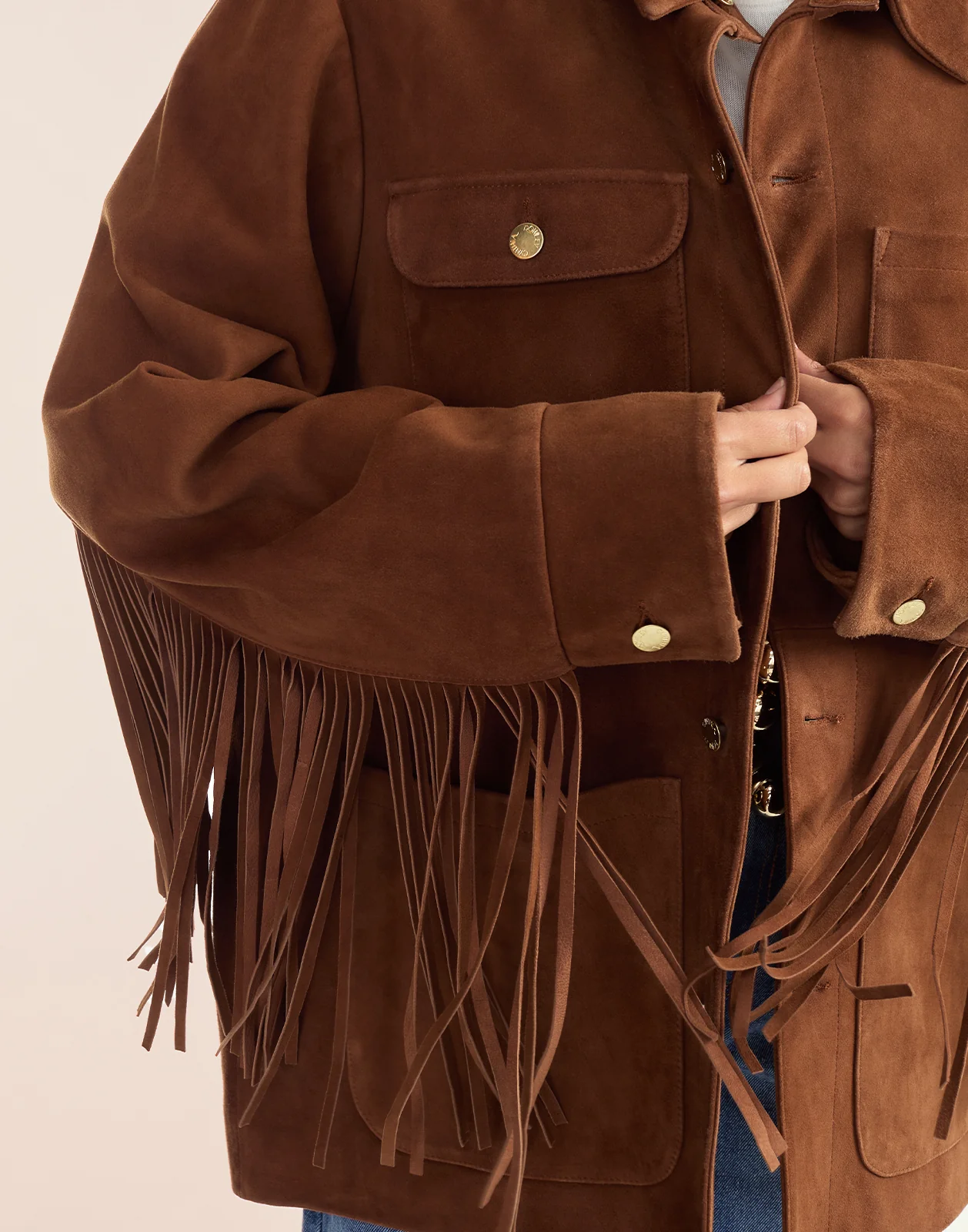 Westward Fringe Suede Jacket - Image 8