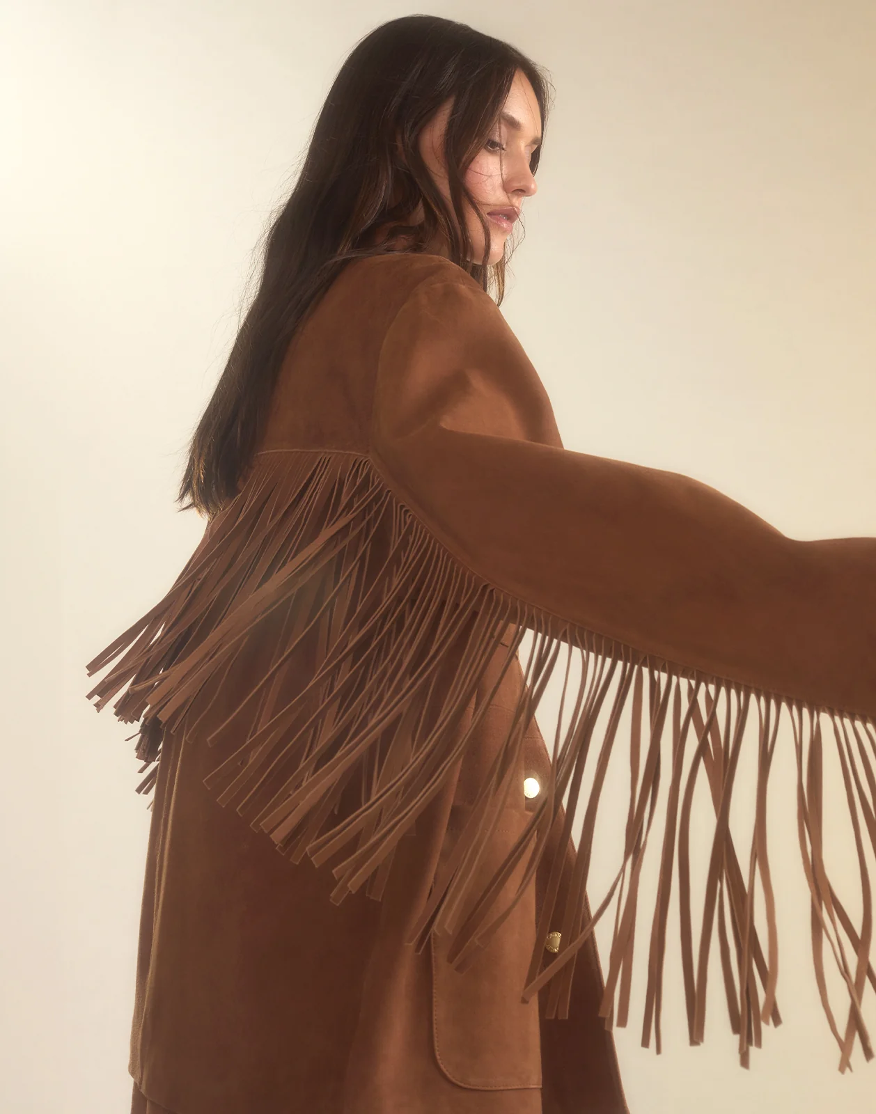 Westward Fringe Suede Jacket - Image 9