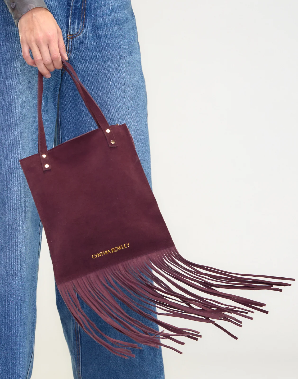 Felicity Fringe Suede Tote - Image 5