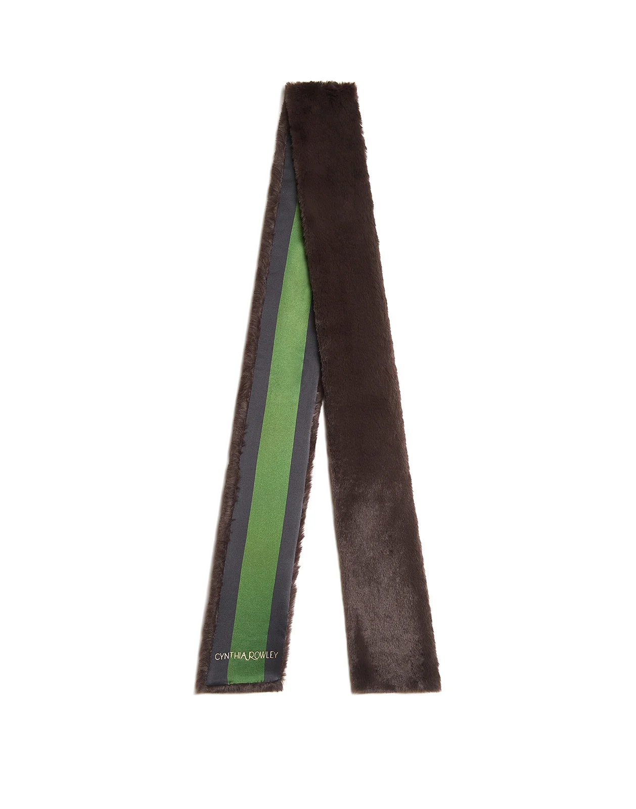 Out East Faux Fur Silk Scarf - Image 3