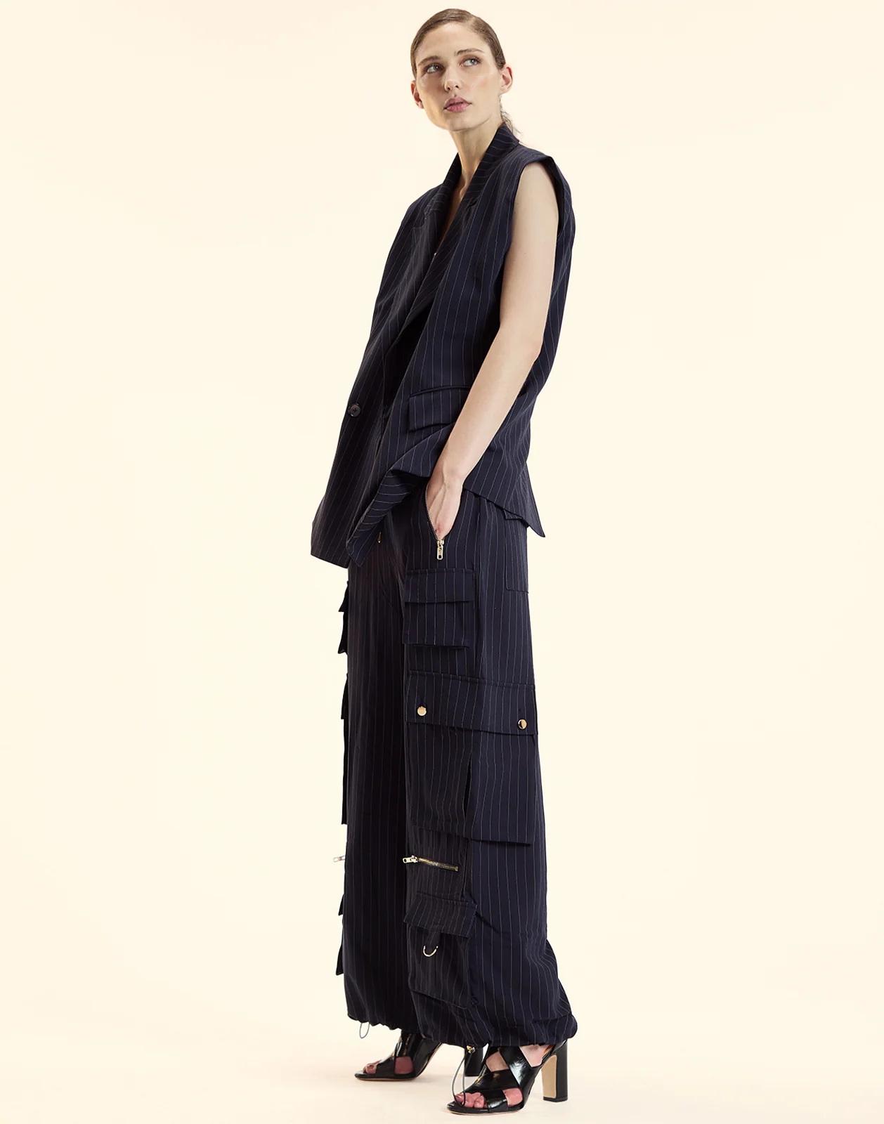Pinstripe Vest - Image 3