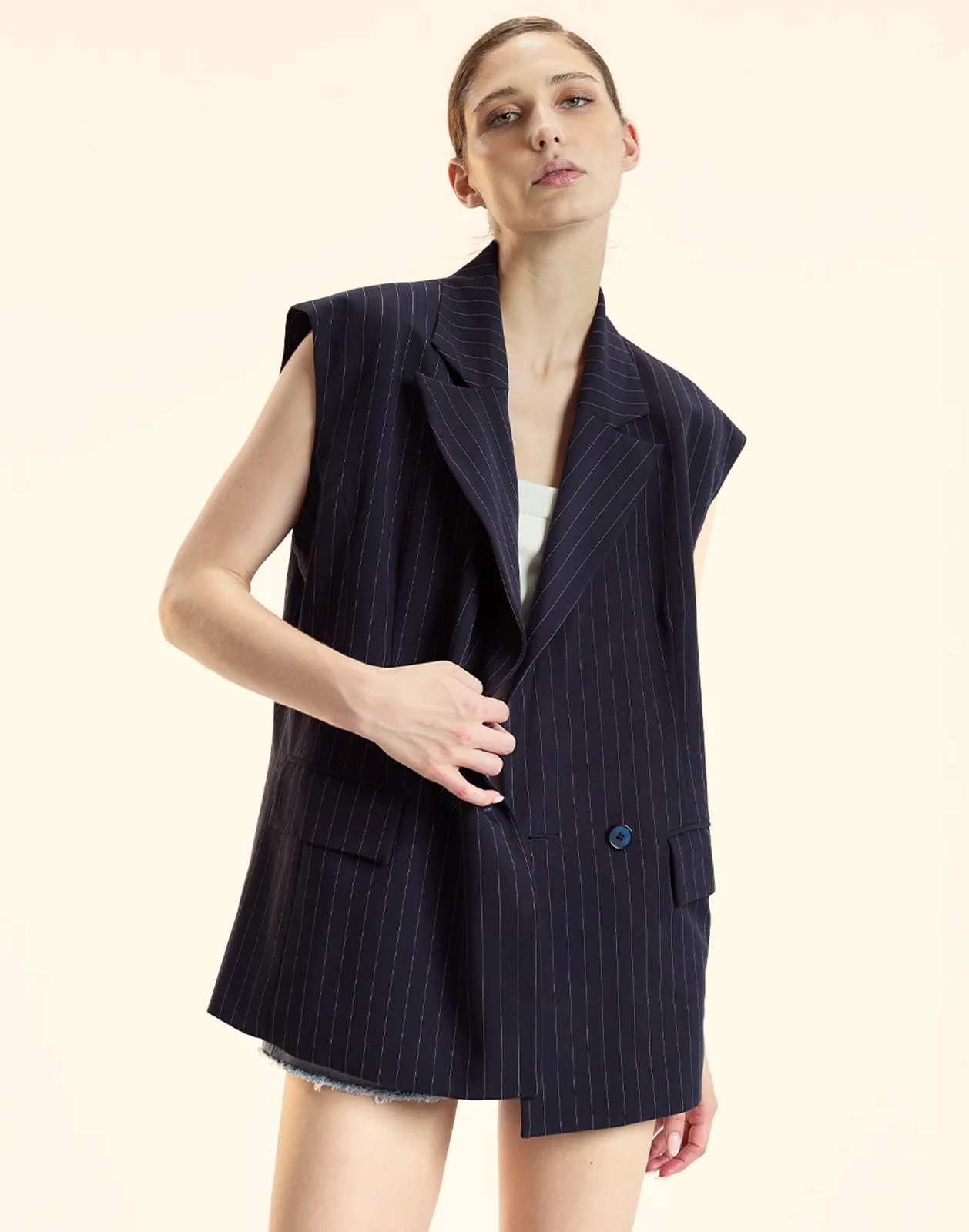 Pinstripe Vest - Image 4