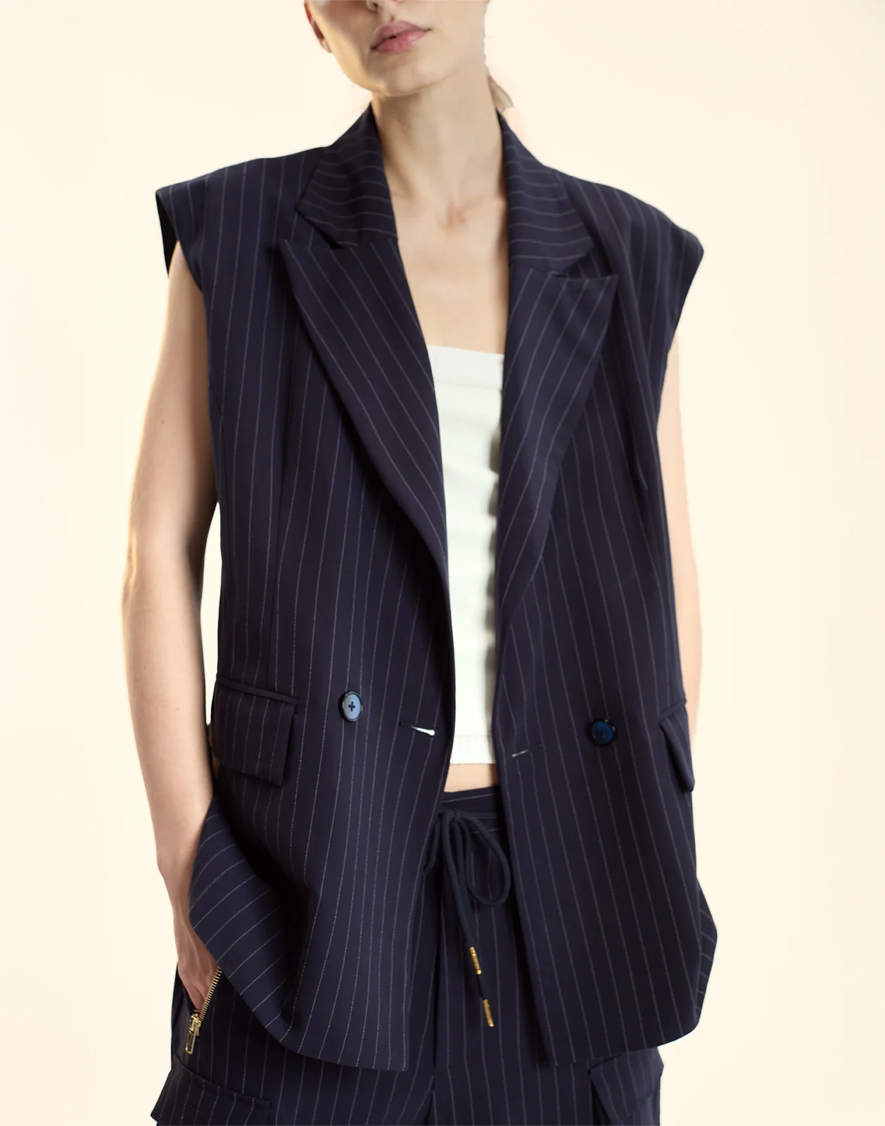 Pinstripe Vest - Image 5