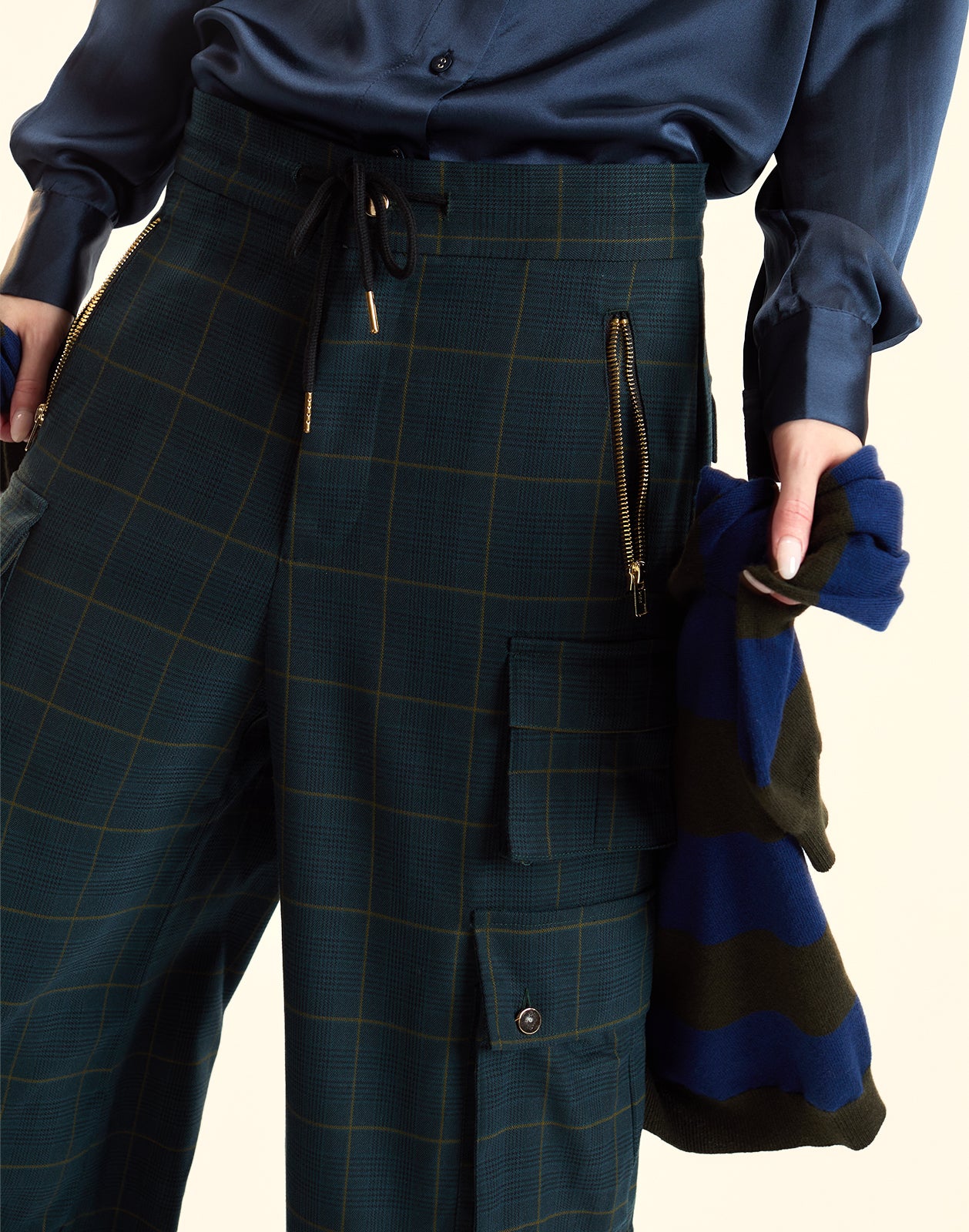 Plaid Cargo Pants - Image 5