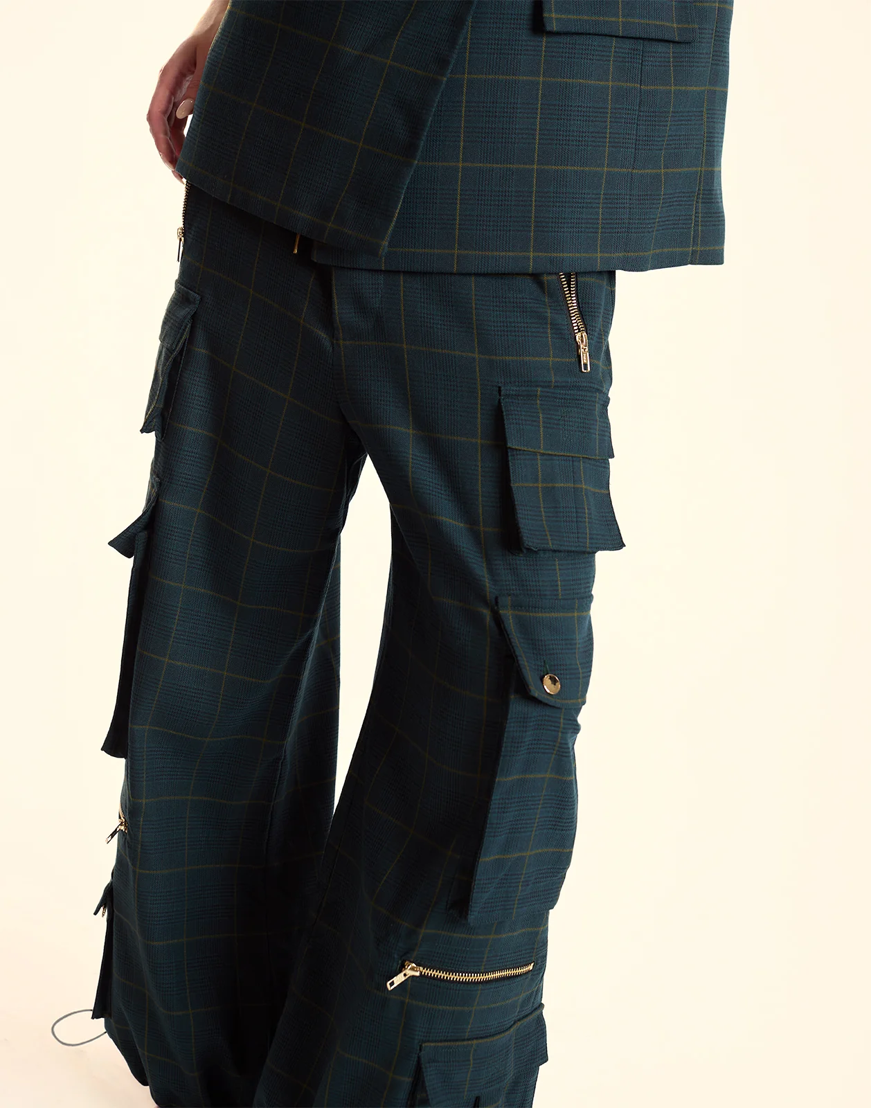 Plaid Cargo Pants - Image 6