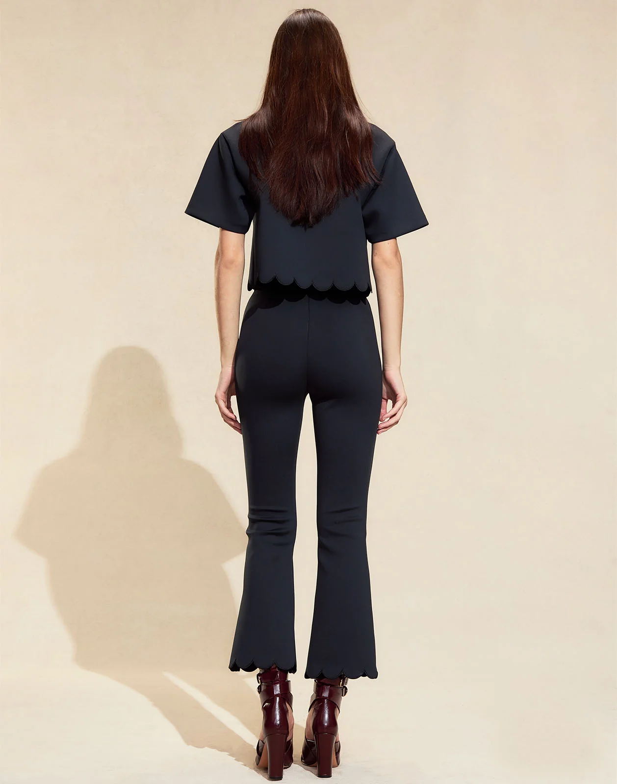 Ella Bonded Scallop Pants - Image 3
