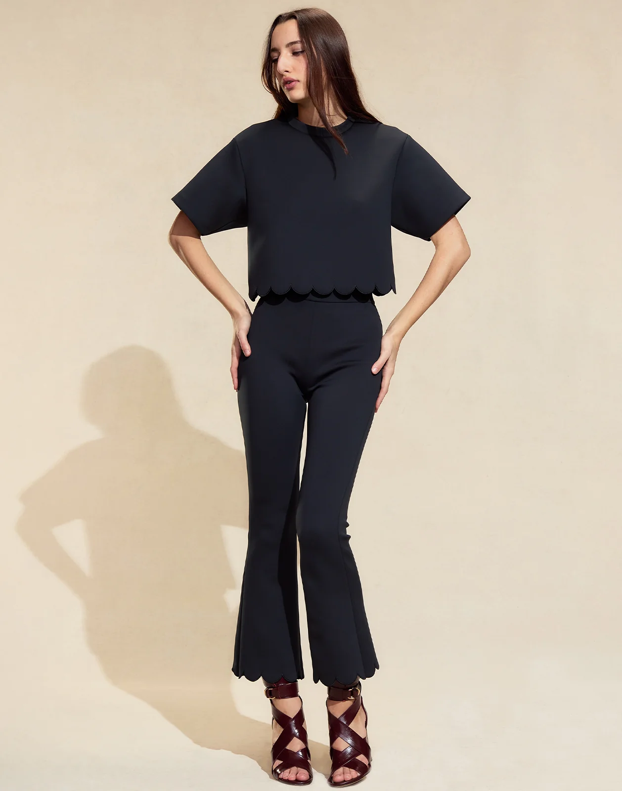 Ella Bonded Scallop Pants - Image 5