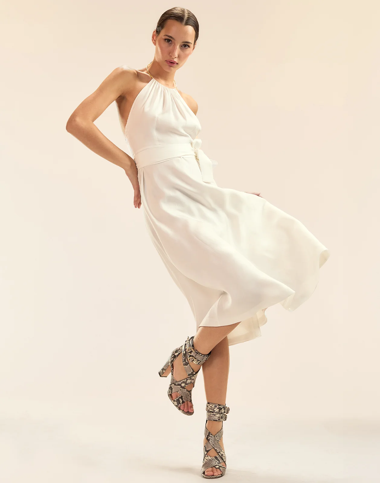 Talita Silk Wrap Dress - Image 3
