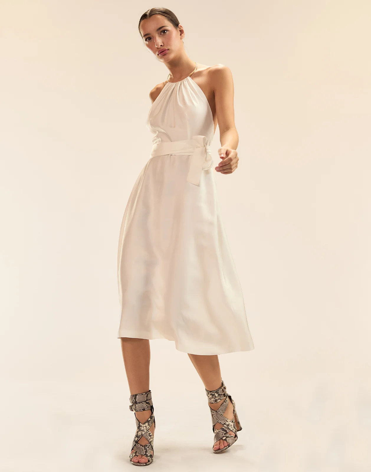 Talita Silk Wrap Dress - Image 4