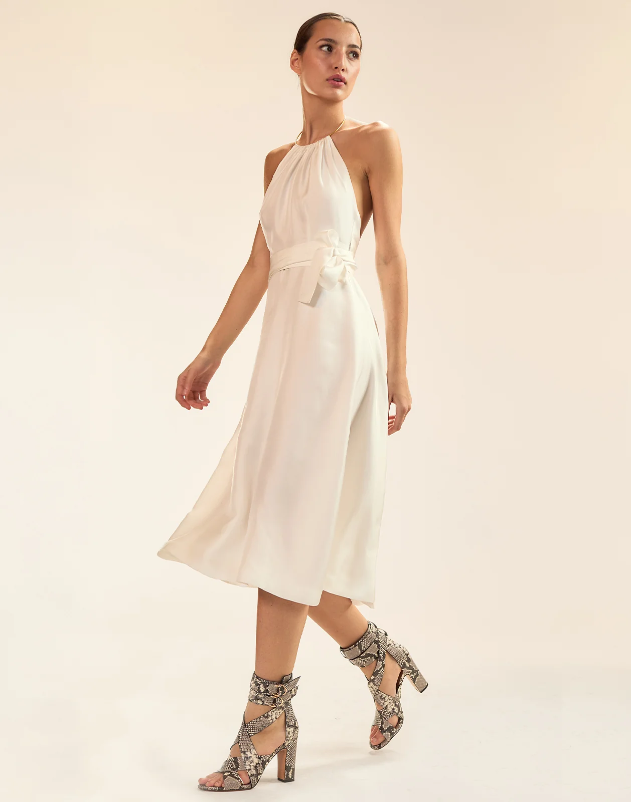 Talita Silk Wrap Dress - Image 5