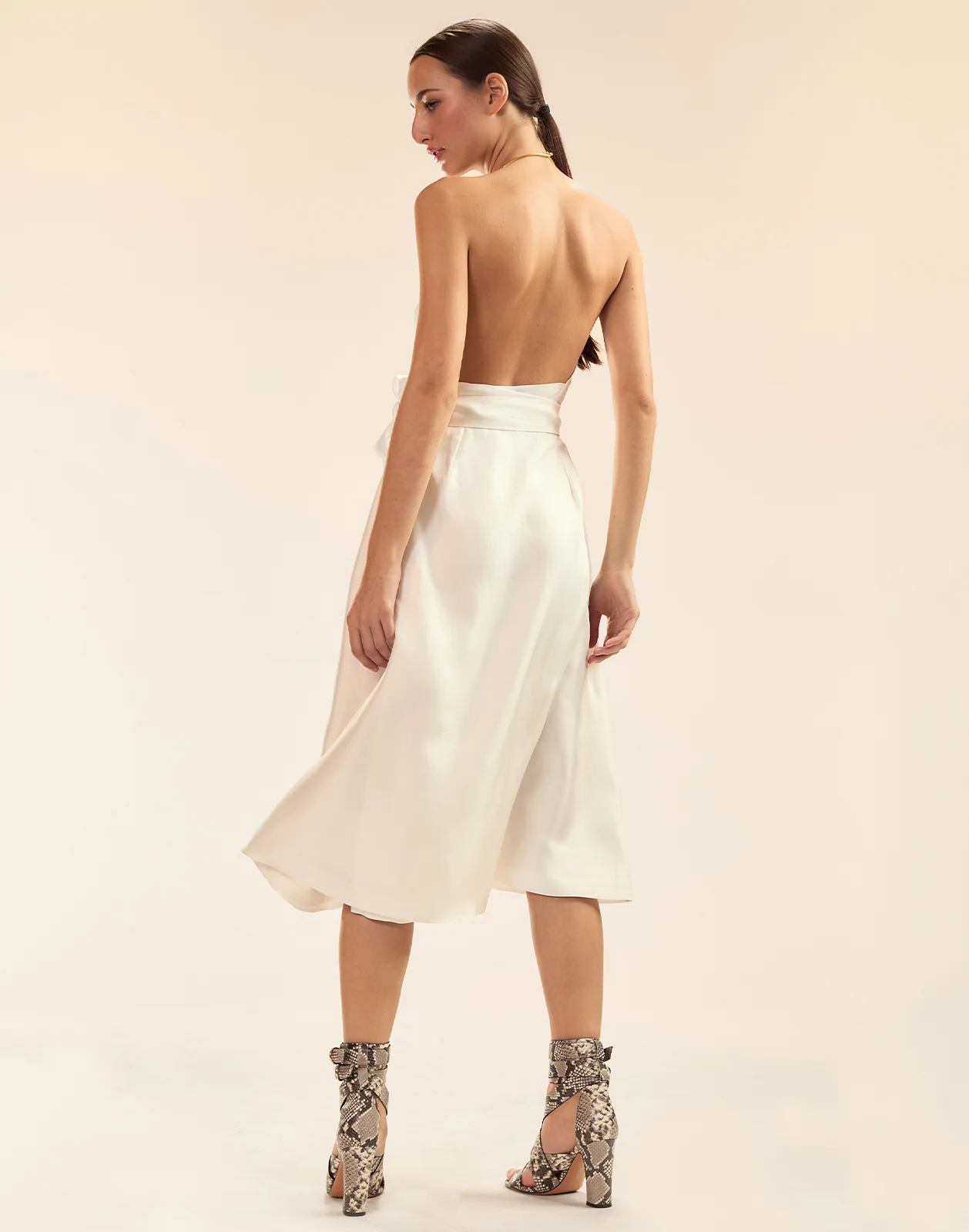 Talita Silk Wrap Dress - Image 7