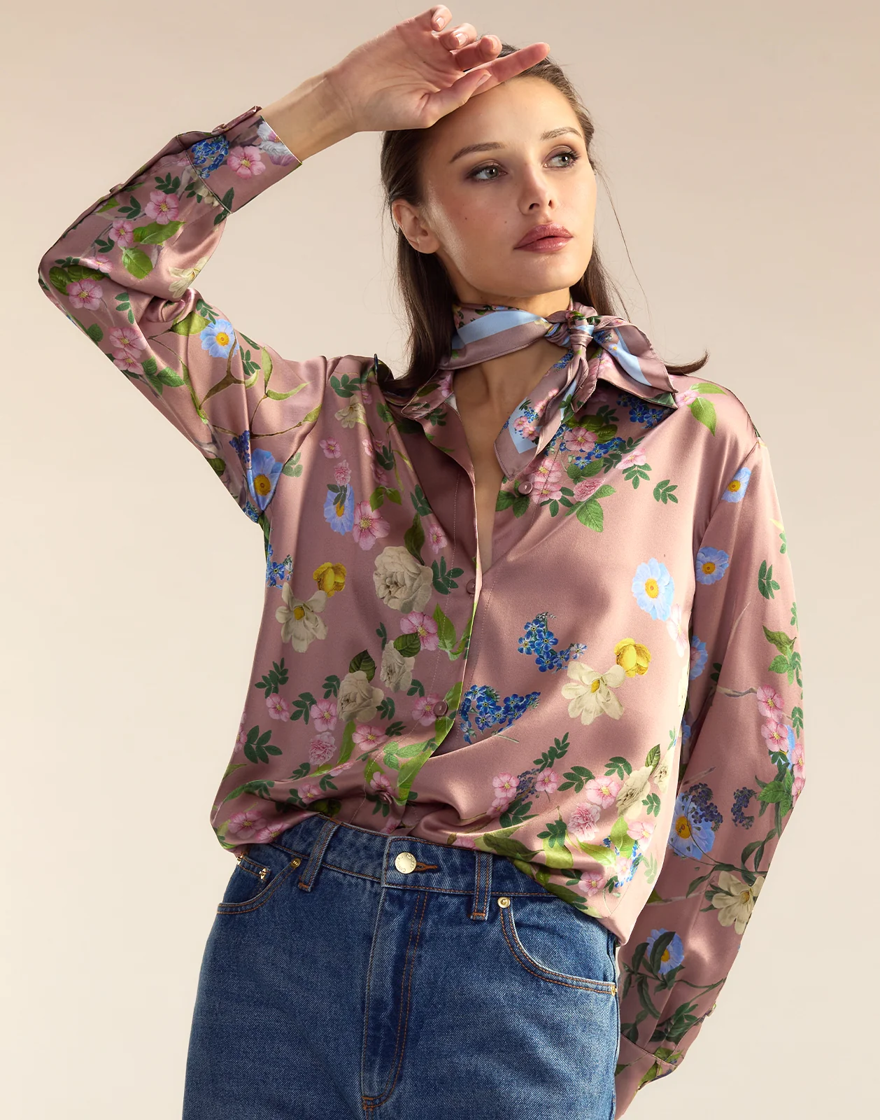 Bloom Silk Scarf - Image 2