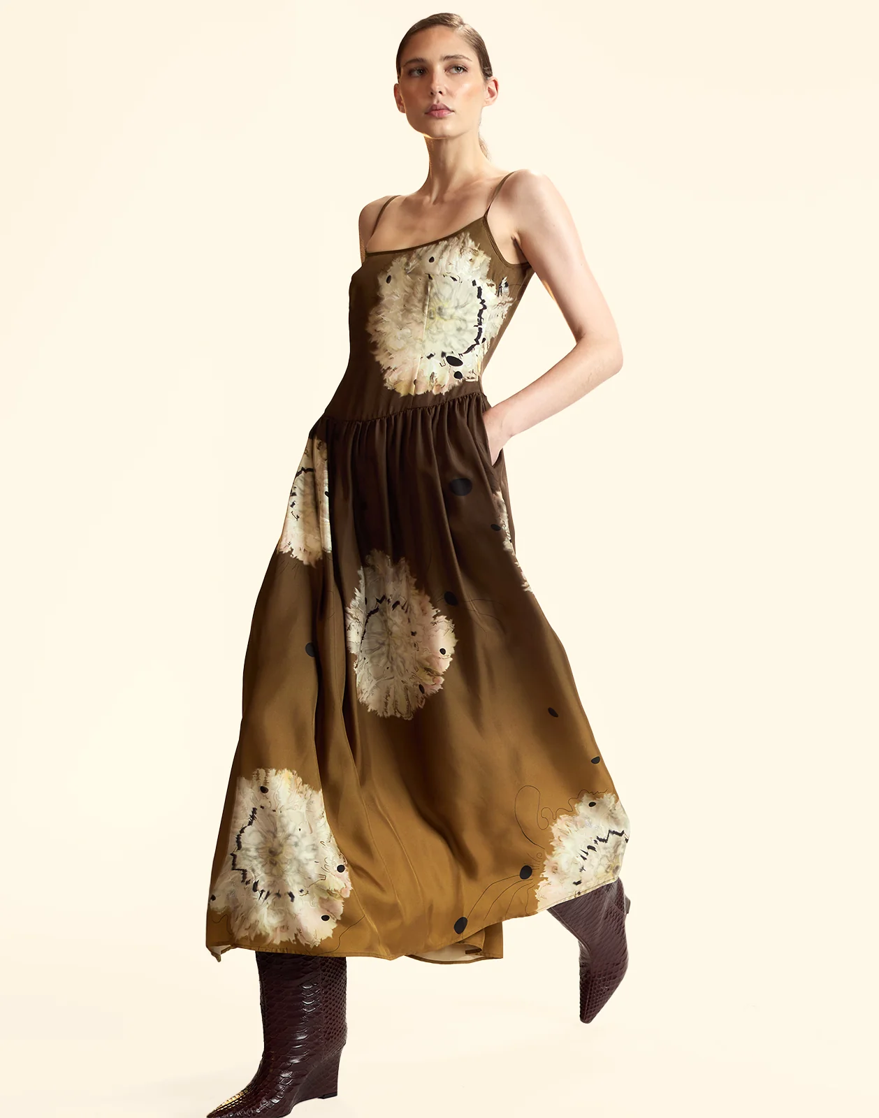 Umbria Silk Dress - Image 3