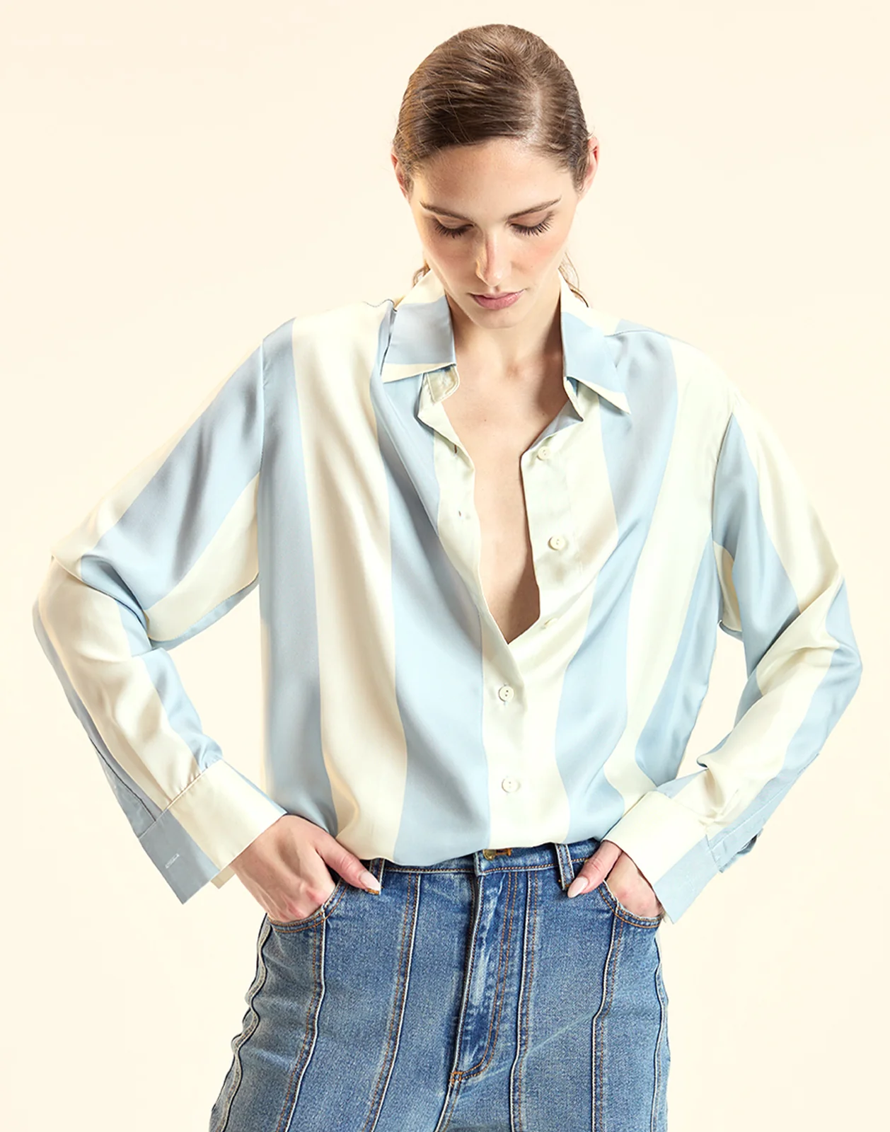 Collectible Stripe Silk Shirt - Image 3
