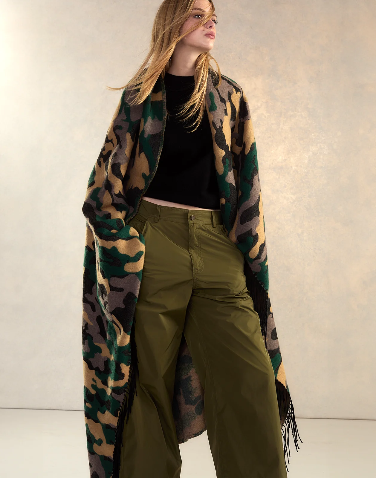 Wool Cashmere Blanket Wrap - Image 4