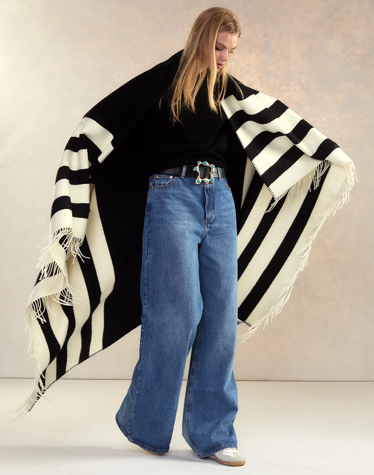 Wool Cashmere Blanket Wrap - Image 3